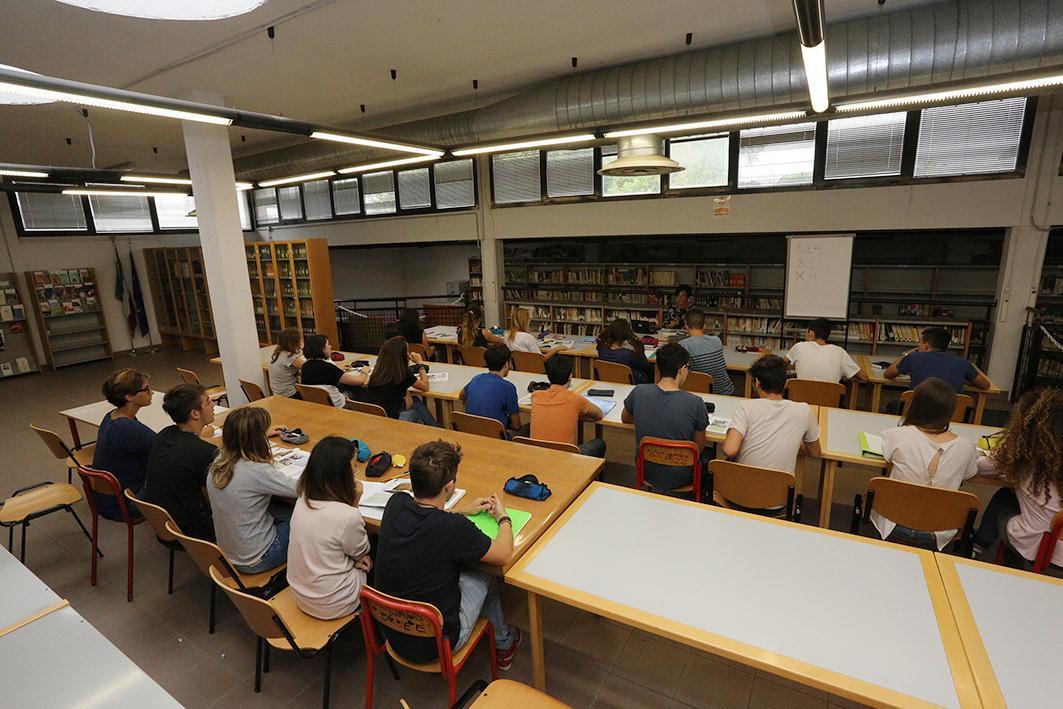Al Pontormo anche la biblioteca è stata trasformata in aula