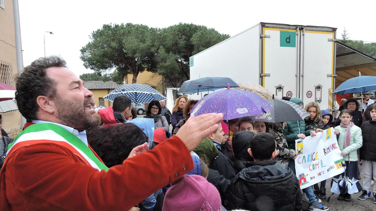 Un momento della protesta a Capalbio (foto Russo)