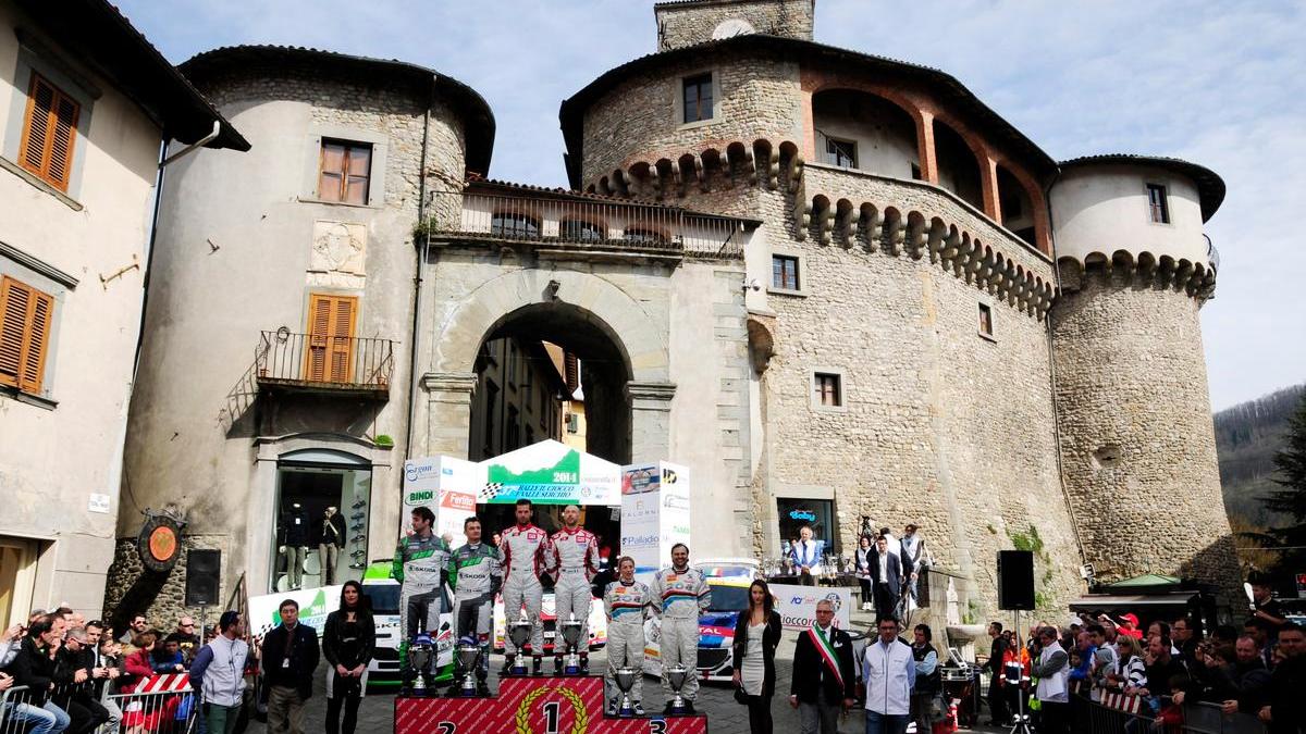 Il podio dell'edizione 2014 della corsa