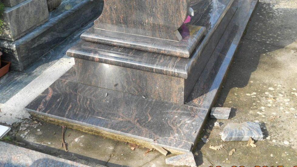 Tombe danneggiate per rubare il rame al cimitero di Nugola