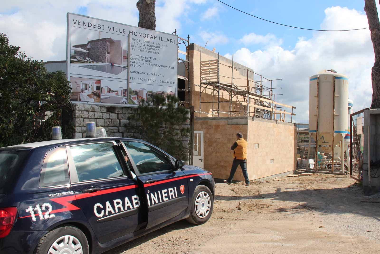 Una delle ville sequestrate 