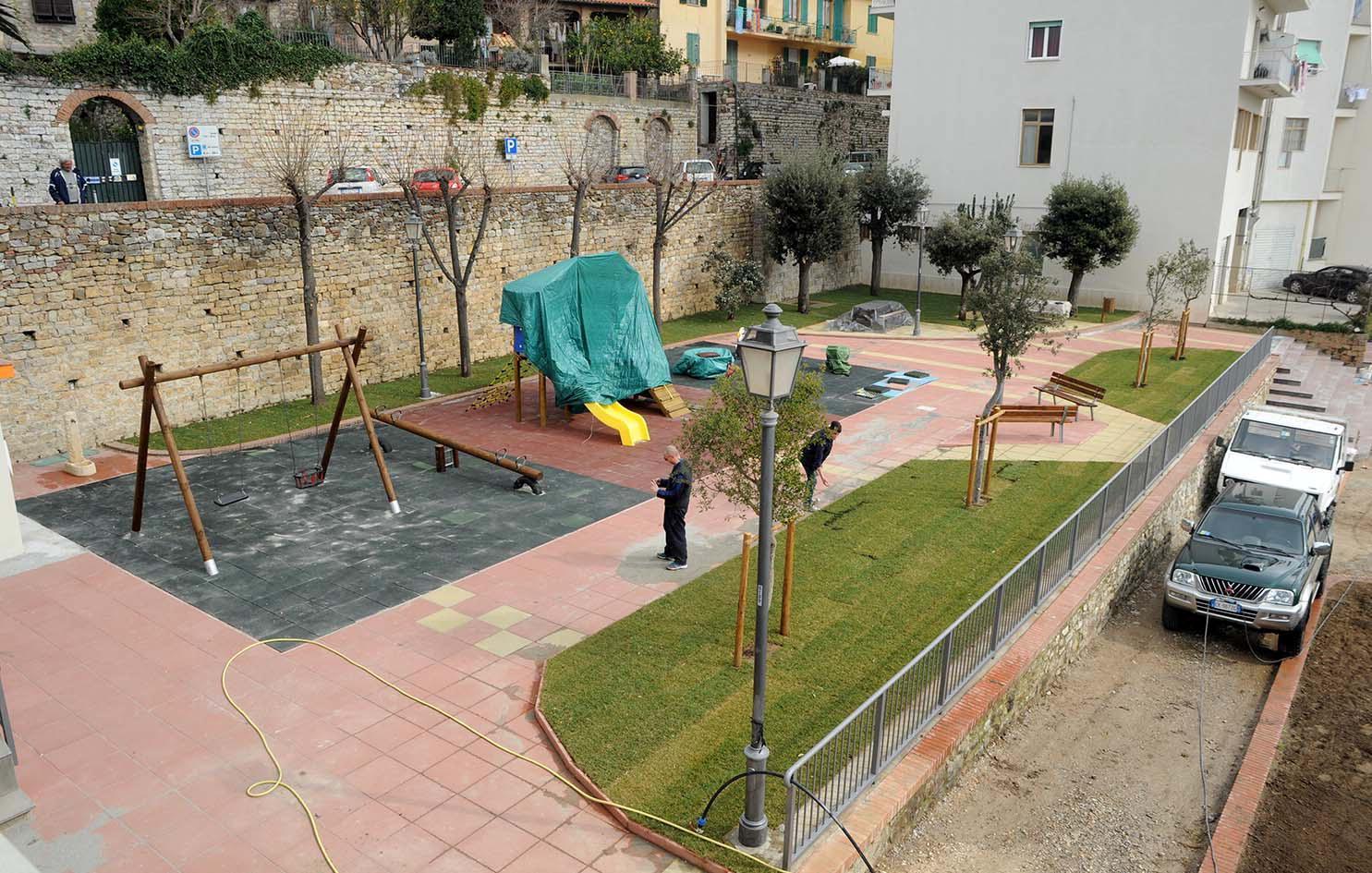 I giardini pubblici appena inaugurati
