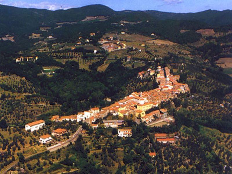 Una veduta dall'alto di Riparbella