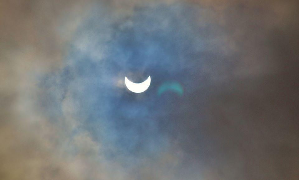 L'eclissi vista dall'Amiata: la foto arriva via Facebook da Monte Amiata e dintorni