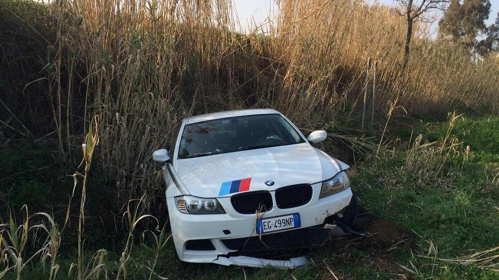 Giù nella scarpata dalla variante