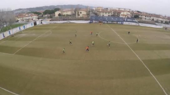 L'allenamento degli azzurri ripreso dal drone