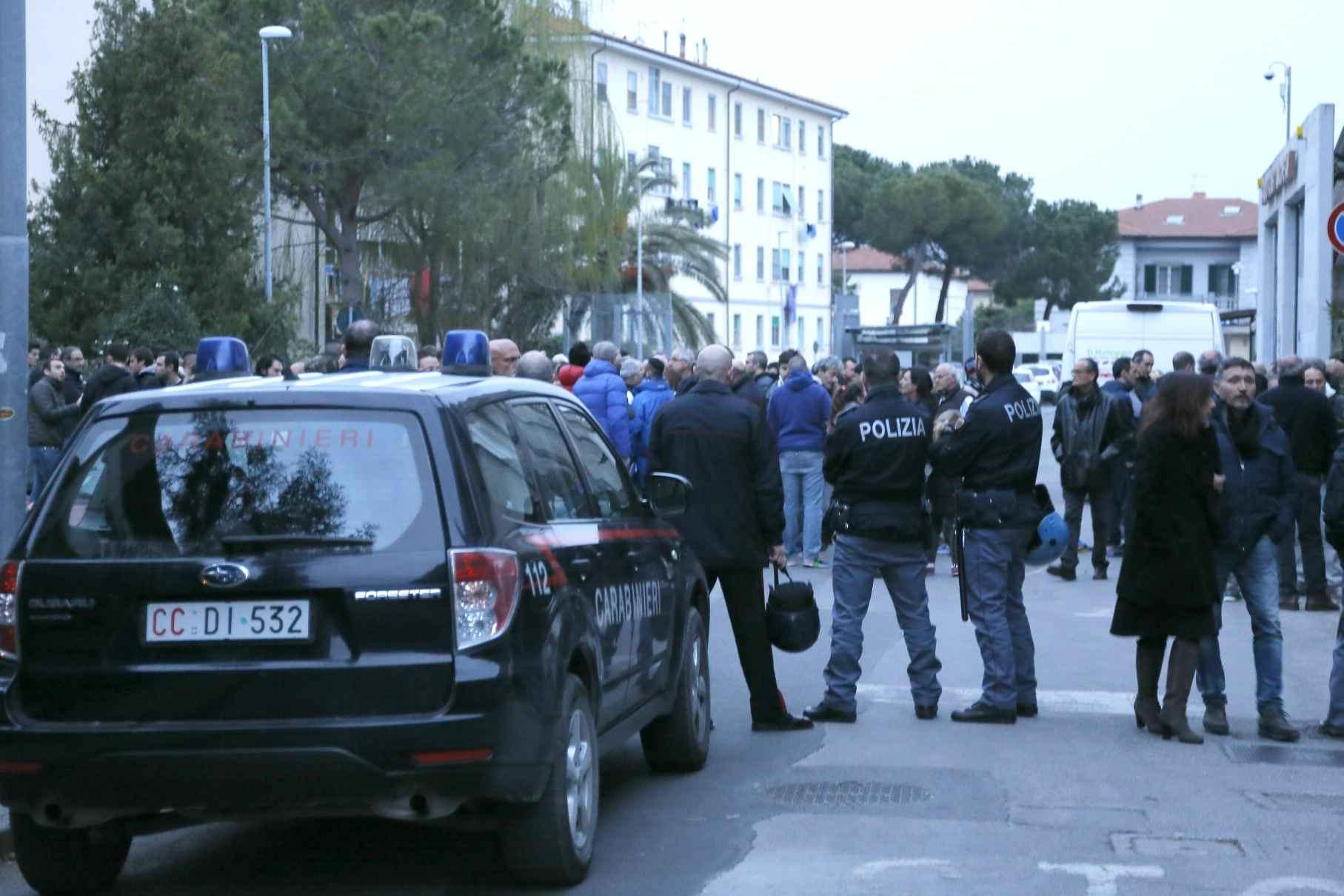 La contestazione alla squadra 