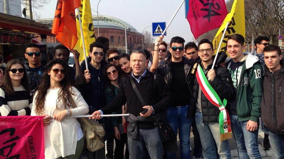 Gli studenti del Checchi alla marcia per la legalità