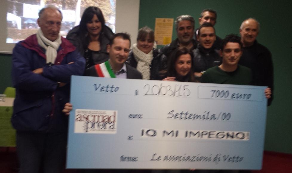 Donati 7 mila euro all’associazione Apro