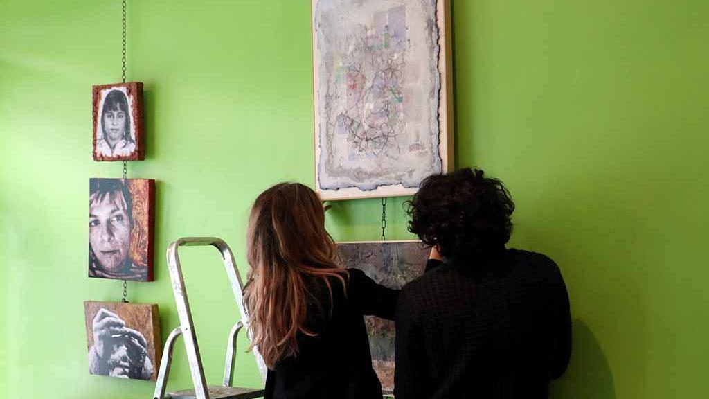 L'esposizione dei quadri