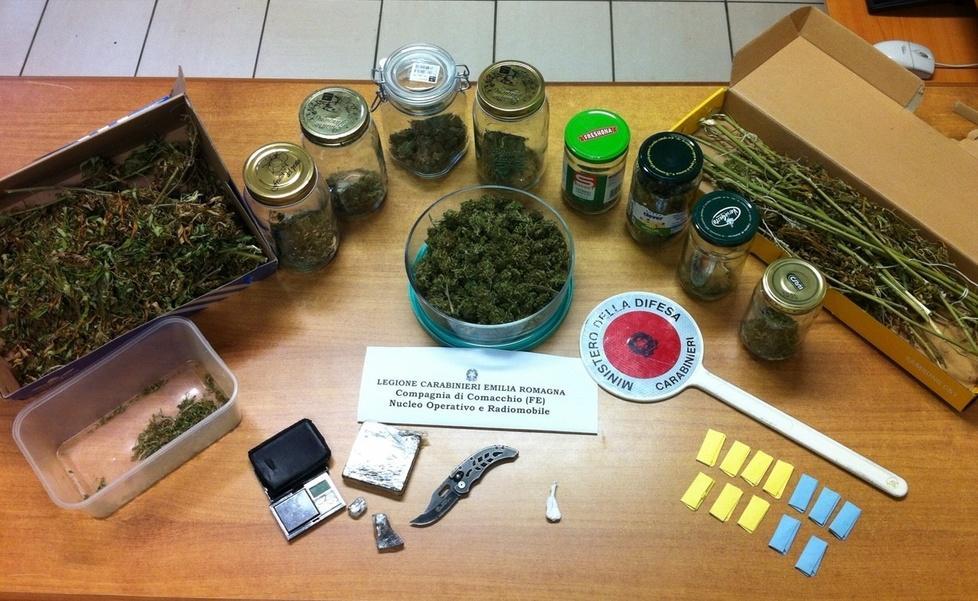 Sull’auto e nelle case un mini bazar della droga 