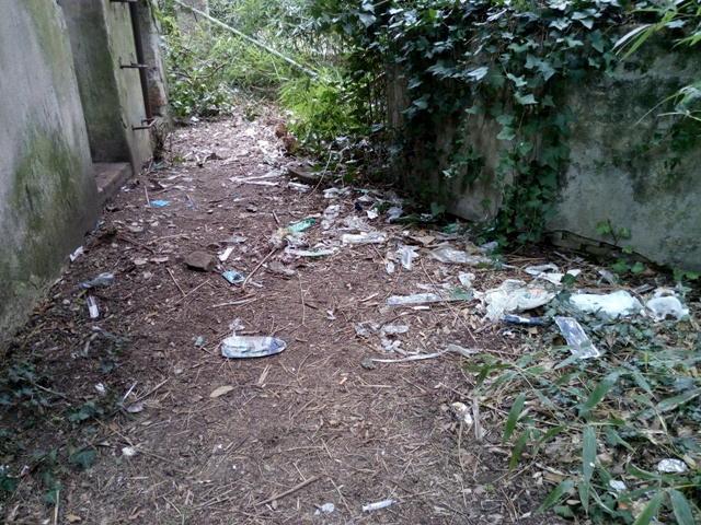 L'area nel degrado di parco Mariambini