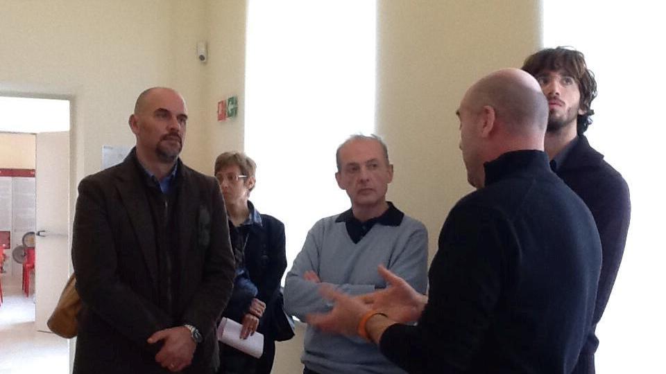 Il sindaco Paolo Masetti insieme ai membri della commissione cultura