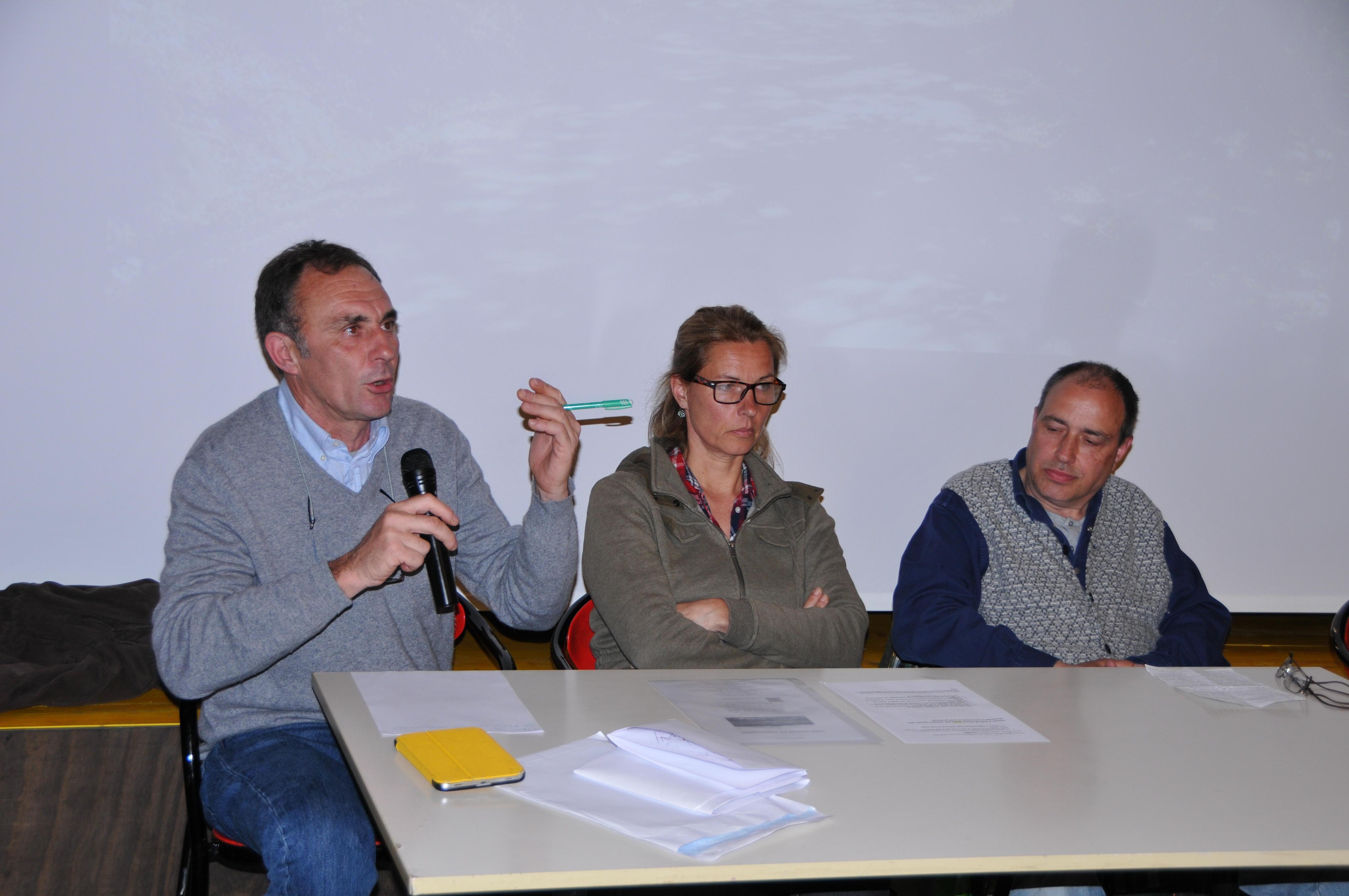 I rappresentanti del Comitato per la tutela del Montalbano