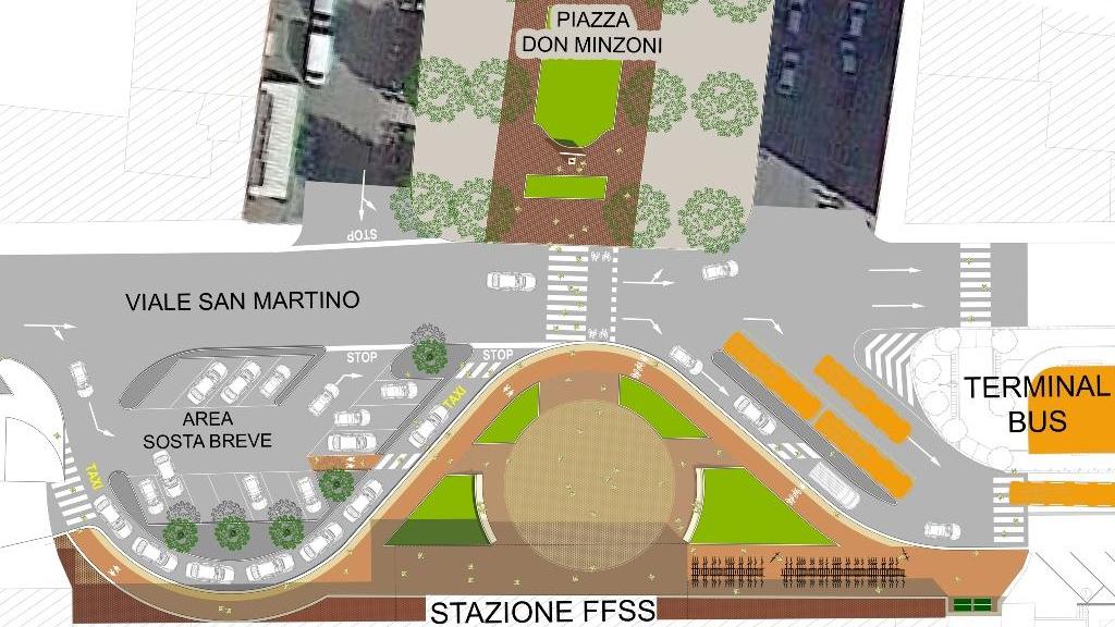 Il progetto della nuova piazza della stazione