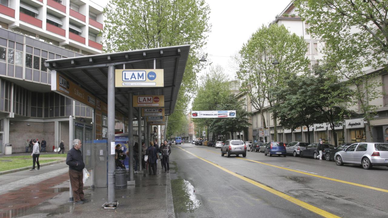 Uno scorcio di viale Veneto a Prato