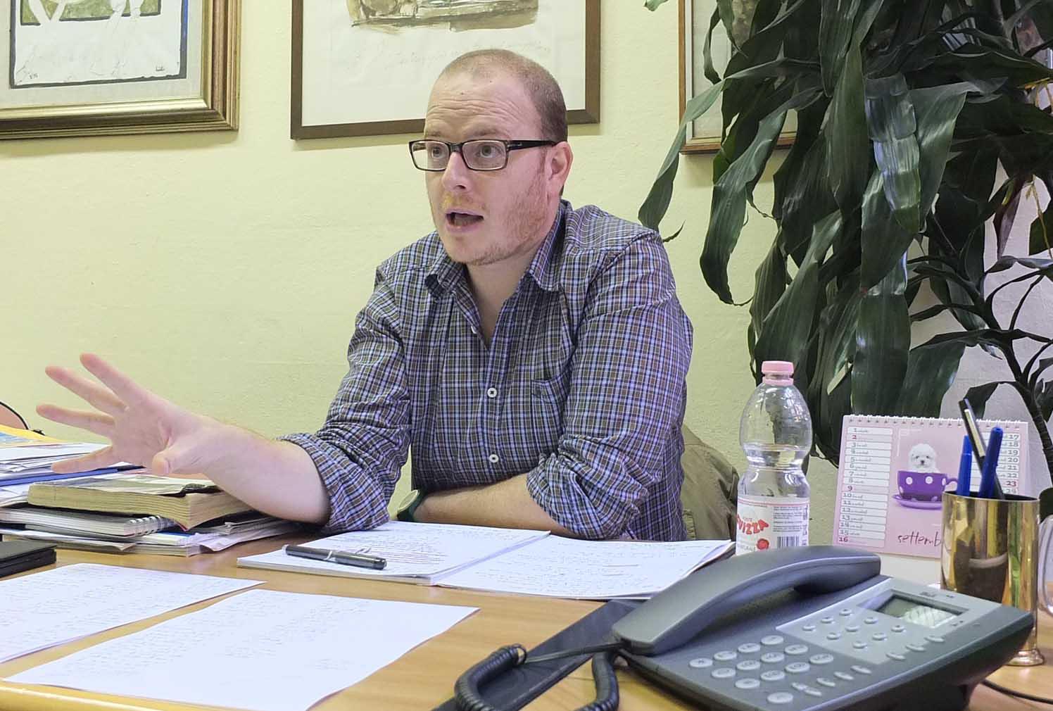 Il leader del Pd pisano Francesco Nocchi