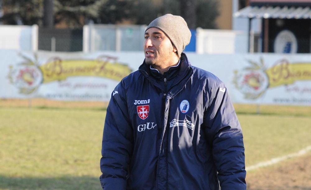 Christian Amoroso durante un allenamento