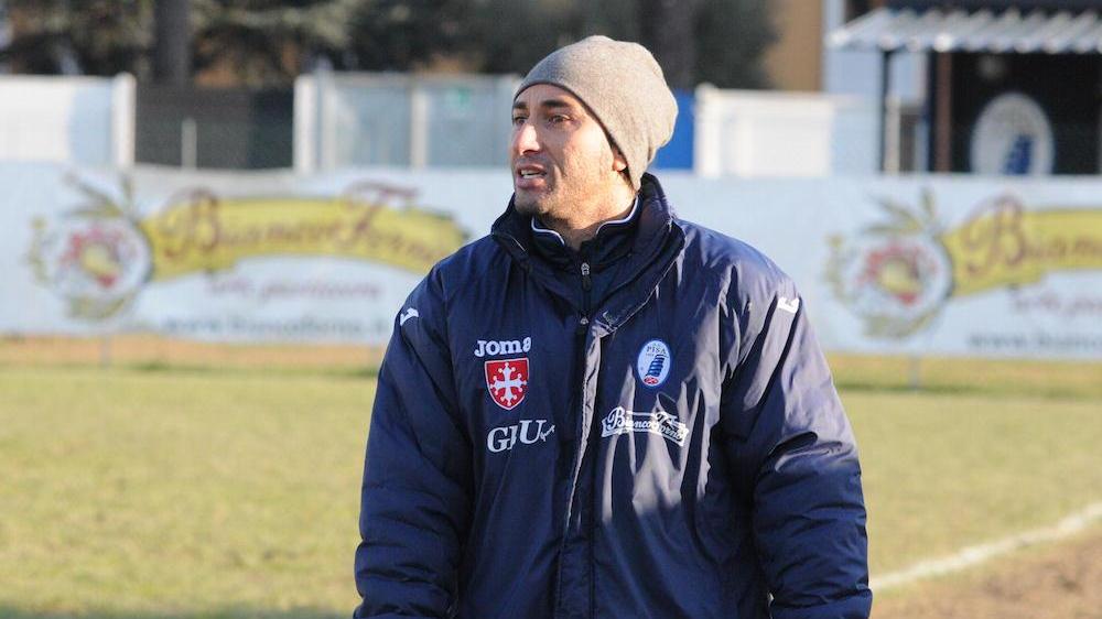 Christian Amoroso durante un allenamento