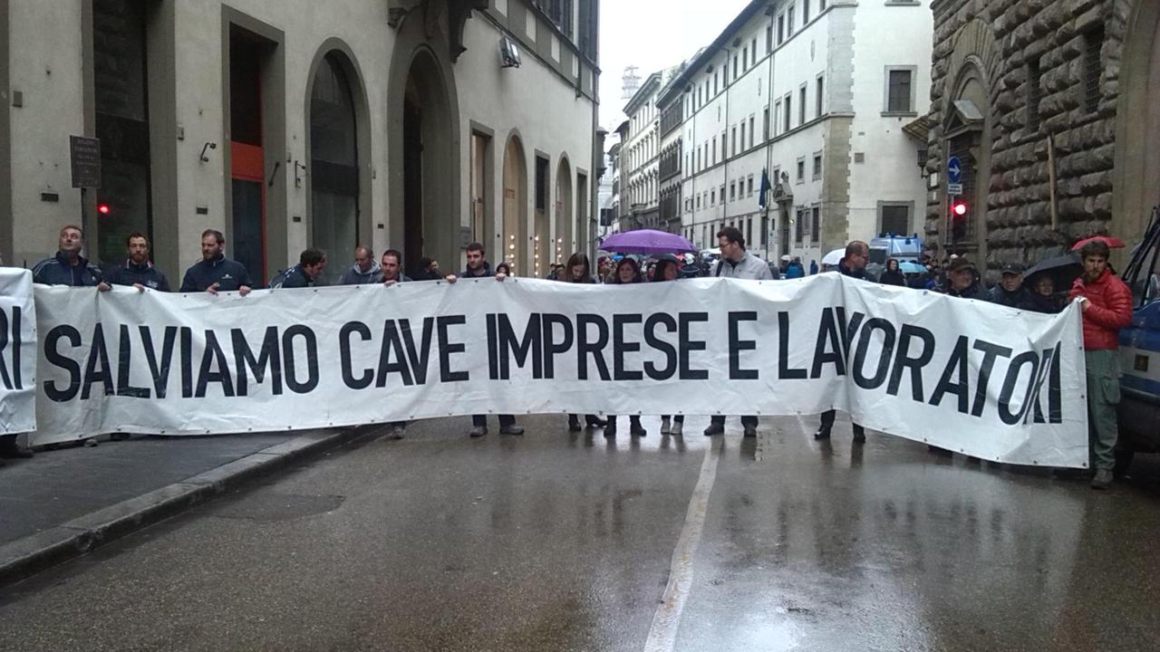 Piano del paesaggio, l'ultimo verdetto: protesta dei cavatori