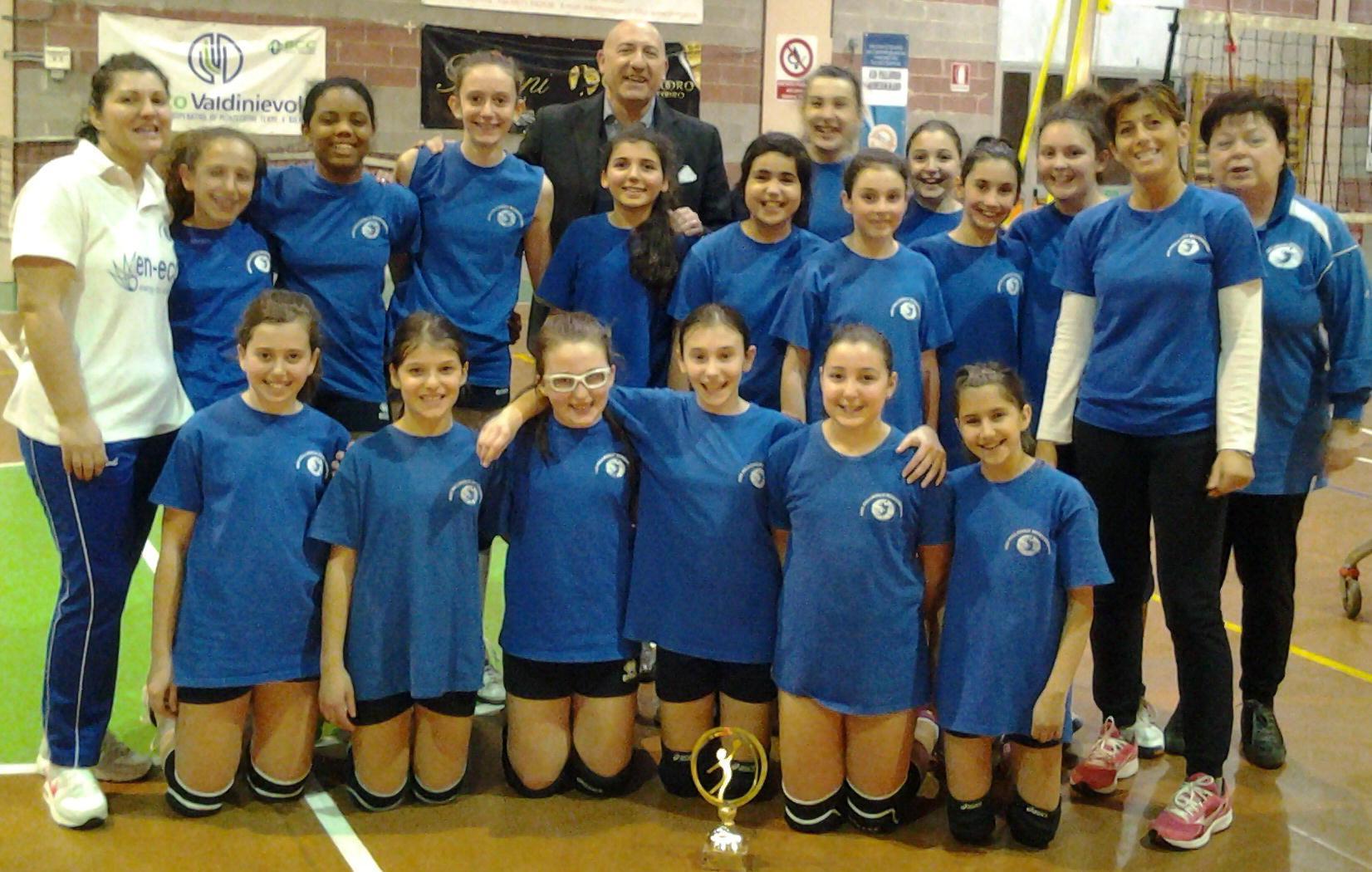 La formazione Under 12 del Monsummano, campione provinciale 