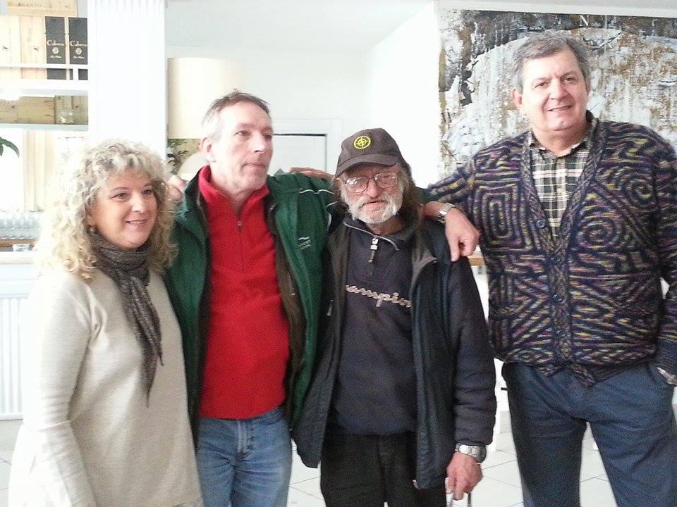 Da sinistra, Lia Bonacchi, Gilles, Marc e Carlo Ponte