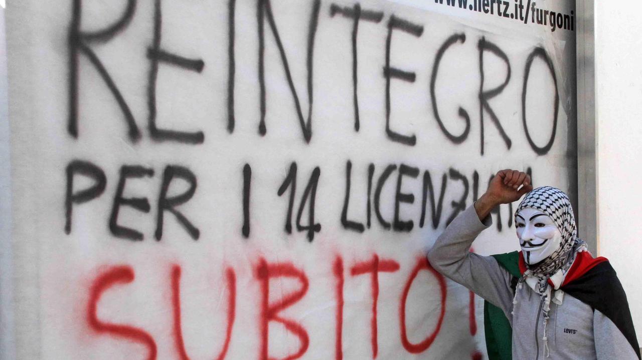 La protesta dei facchini