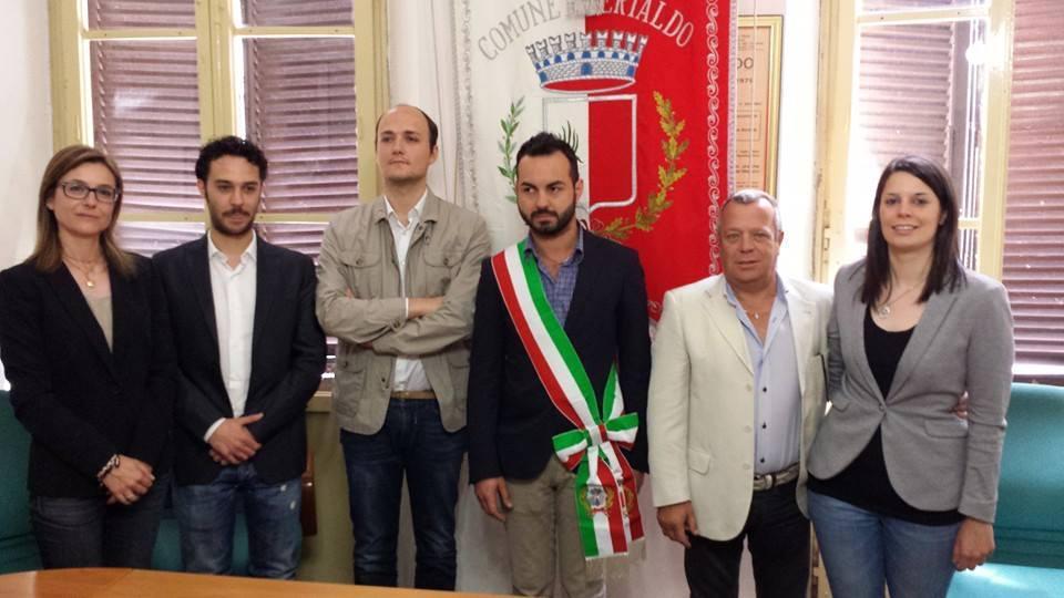 La giunta di Certaldo guidata dal sindaco Giacomo Cucini