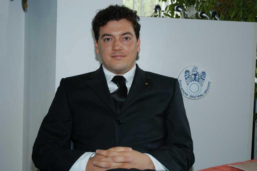 Aristide Giannetti all'epoca in cui era a capo di Confindustria Grosseto (foto Agenzia Bf)