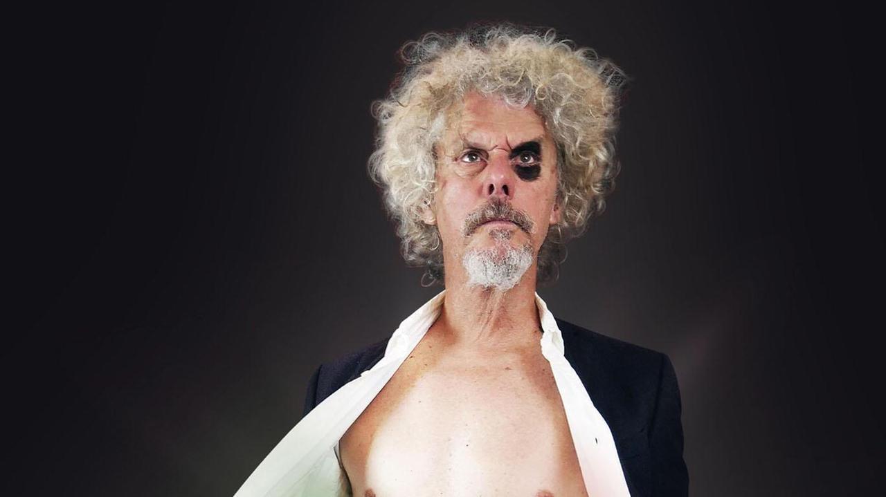 Paolo Migone durante l'ultimo show