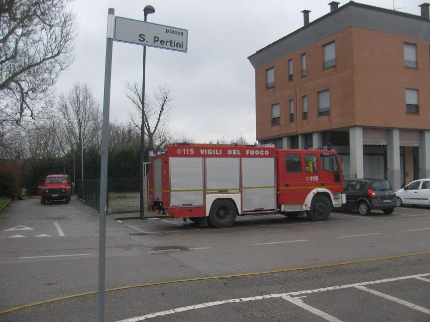 I vigili del fuoco a Sant'Agostino