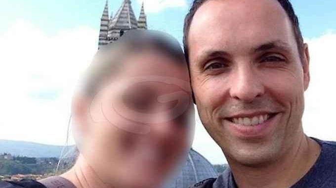 Andreas Lubitz insieme alla fidanzata a Siena (Foto "Corriere di Siena")