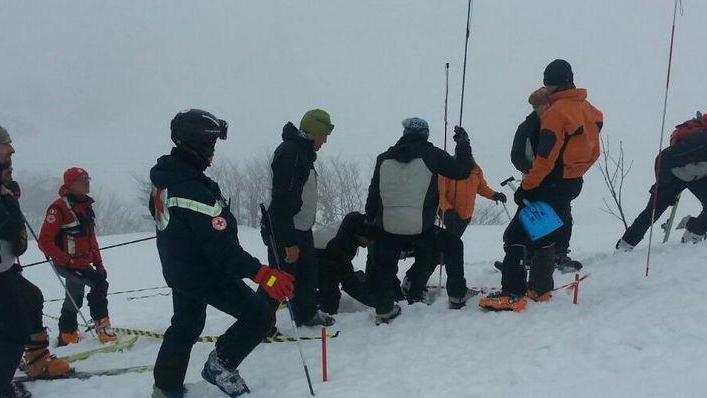 Esercitazione al Cerreto per il soccorso anti-valanghe