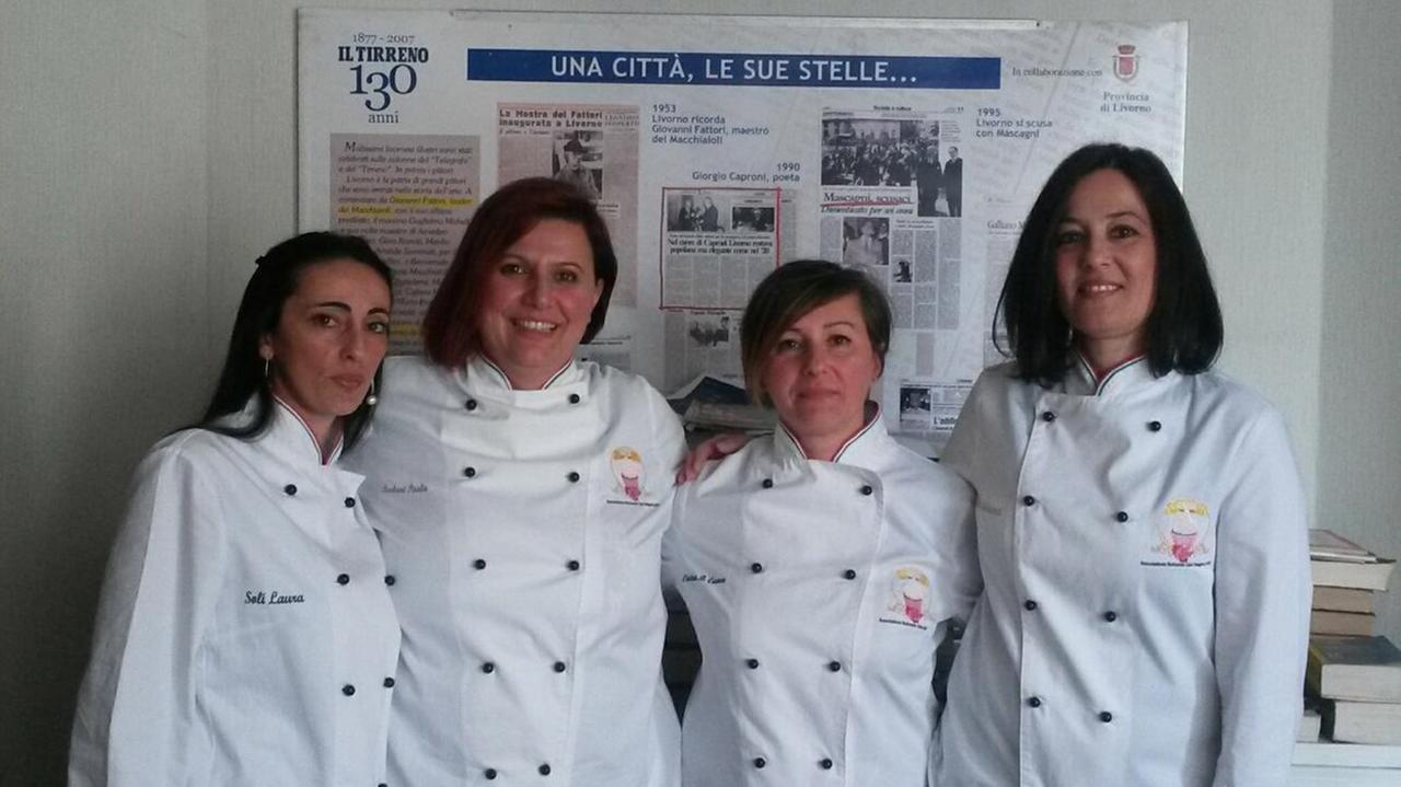 Le quattro "cake's ladies" sono Laura Soli, Paola Isolani, Cristina Bertini e la capogruppo Silvia Baldassari (foto Monteleone)