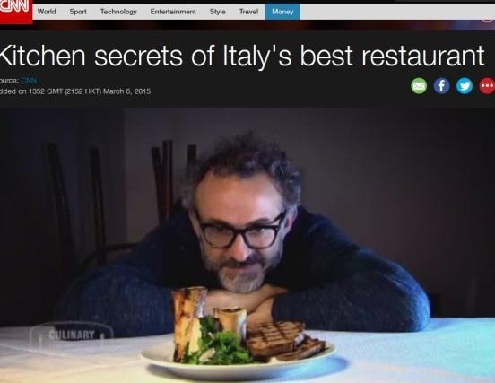 Massimo Bottura protagonista su Cnn 