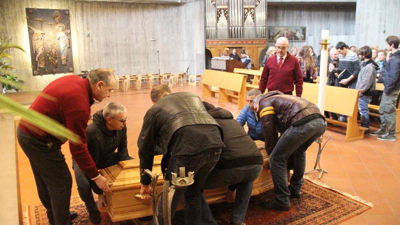 I funerali di Stefano Pini alla Castellina