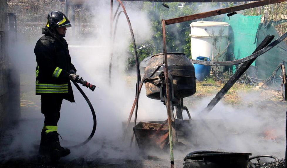Scoppia bombola del gas e un capanno salta in aria 