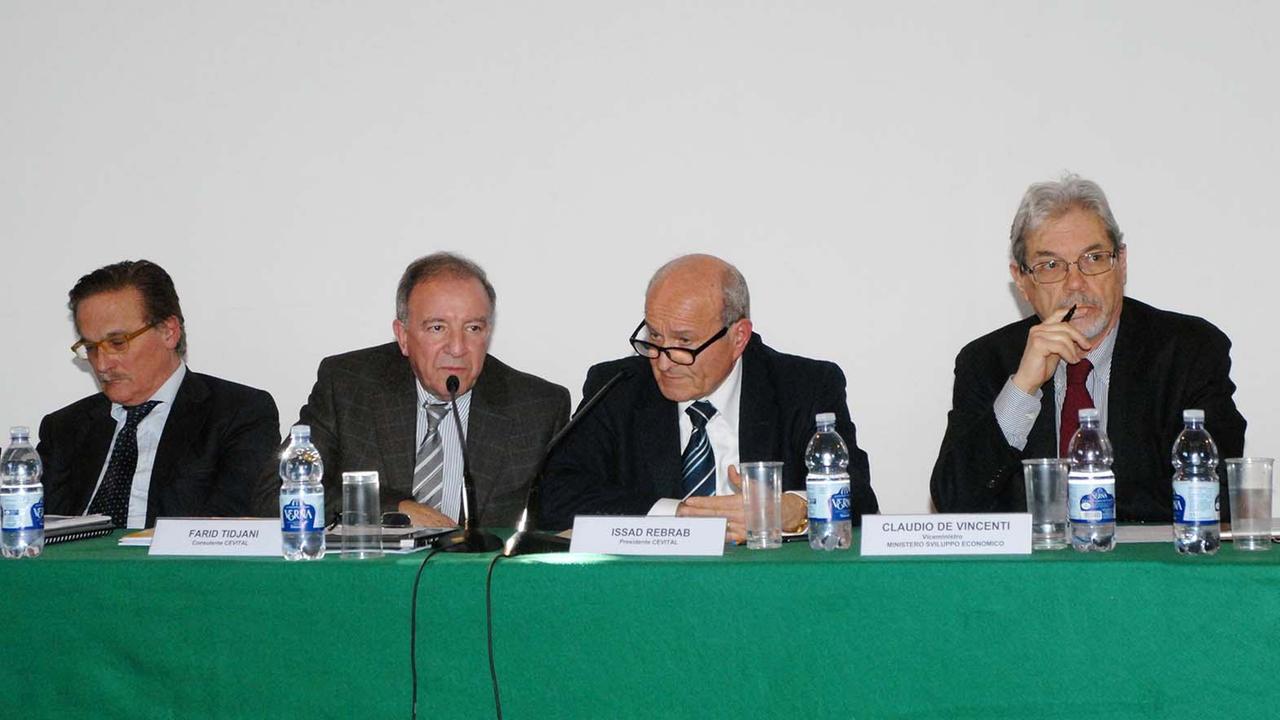 Il commissario Nardi con Tidjani e Rebrab di Cevital