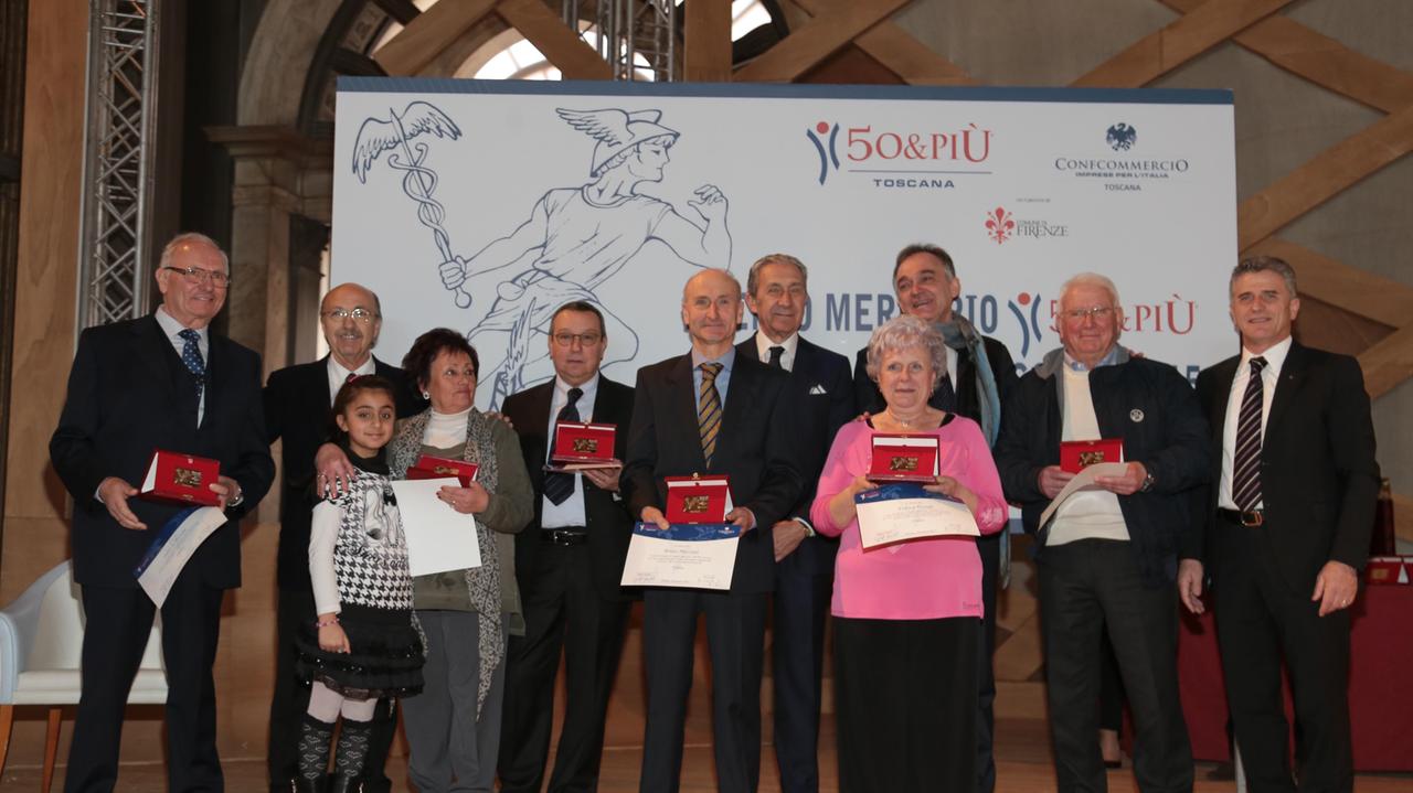 Premiati a Firenze sei commercianti storici pistoiesi