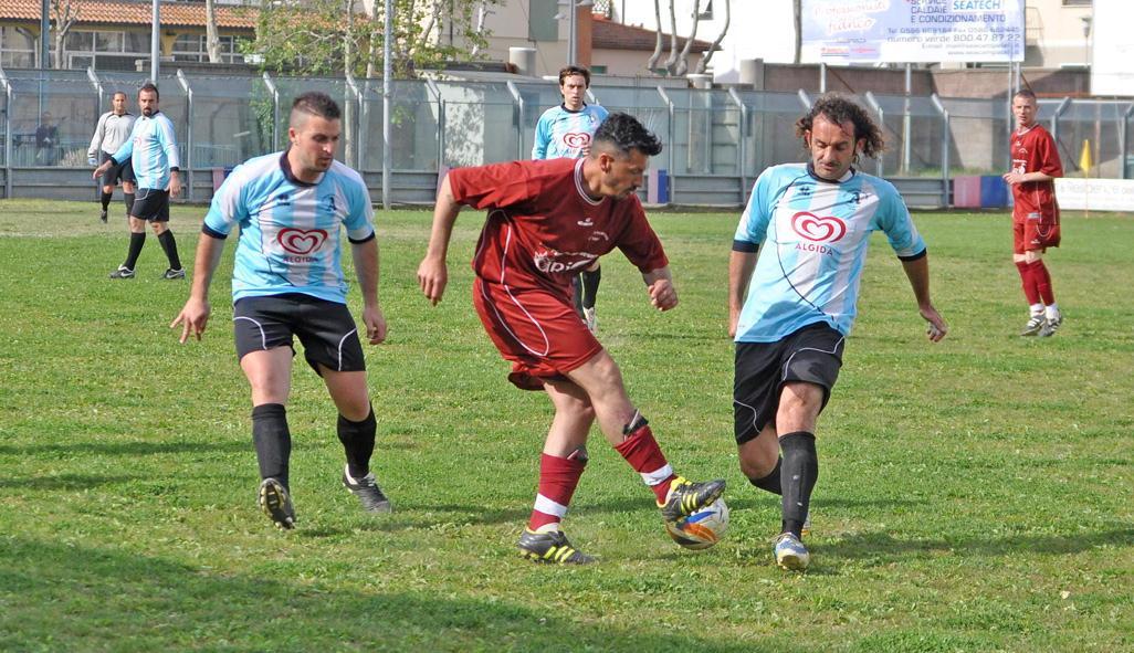 Una partita del calcio amatori Uisp