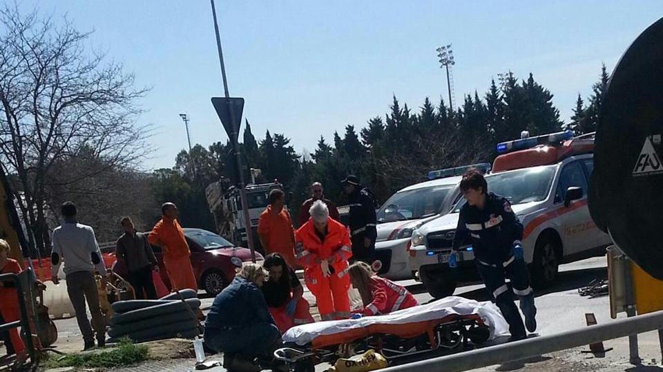 Un'immagine dell'incidente