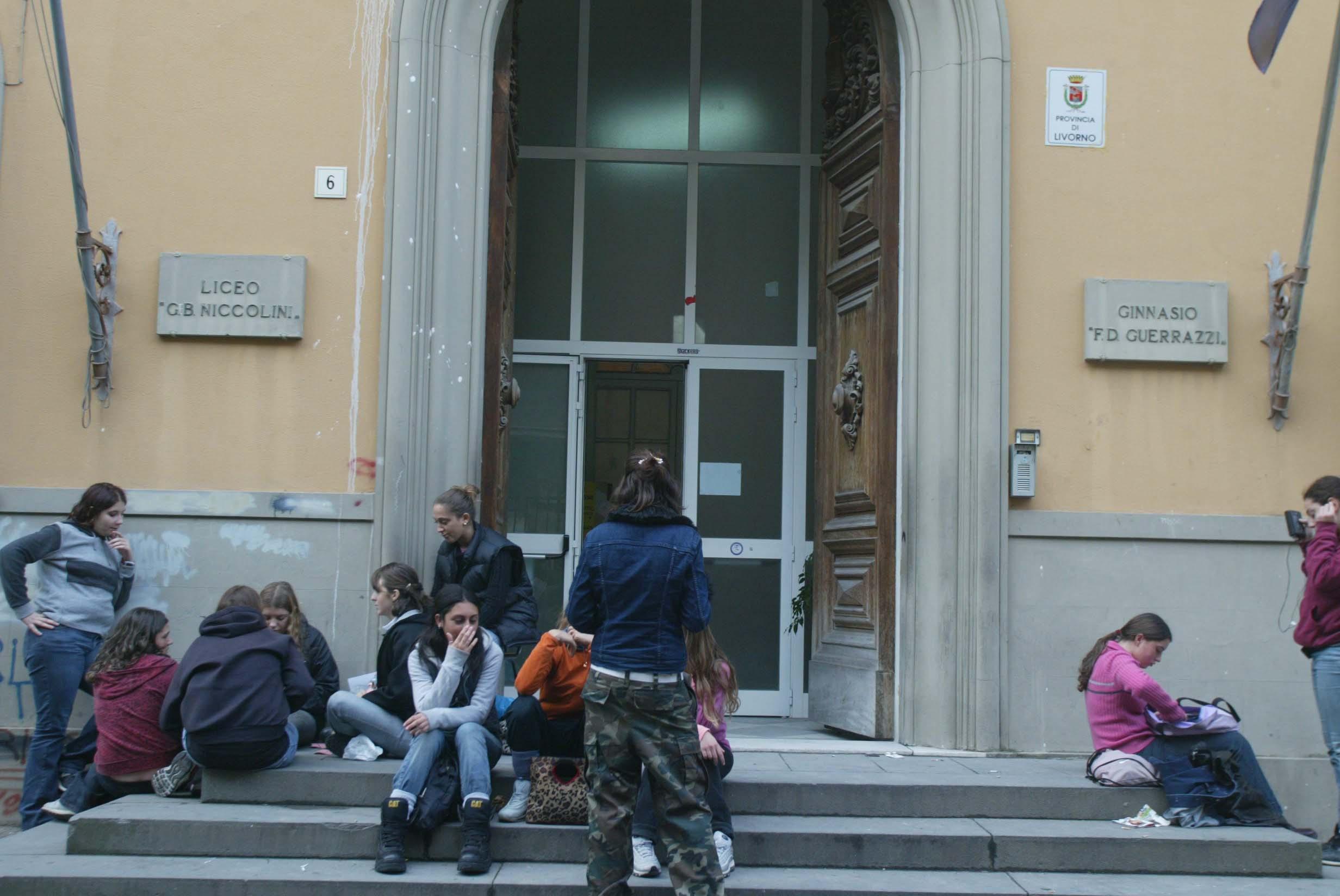 L'ingresso del liceo Niccolini-Palli 
