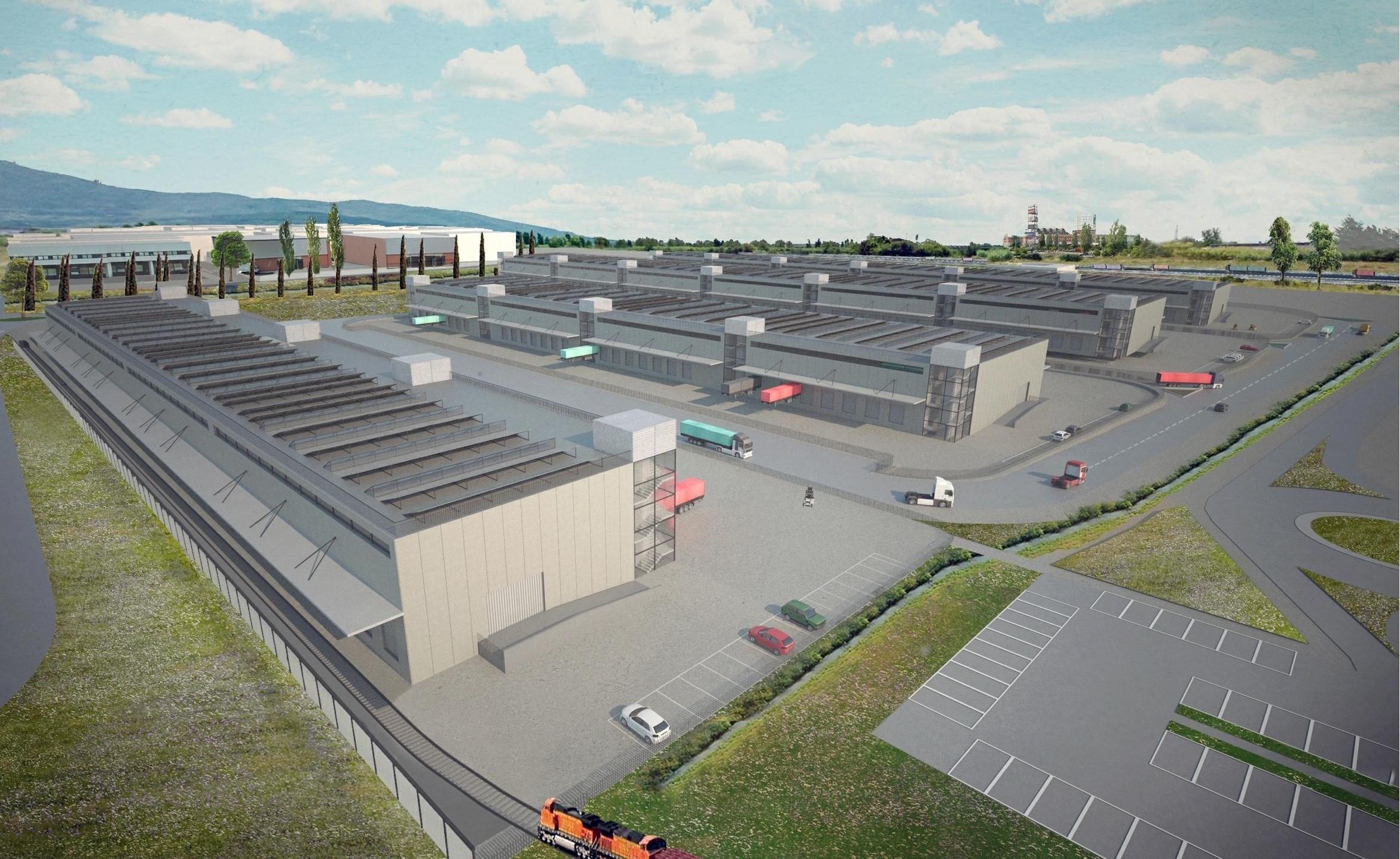 Il rendering dell'ampliamento di Interporto
