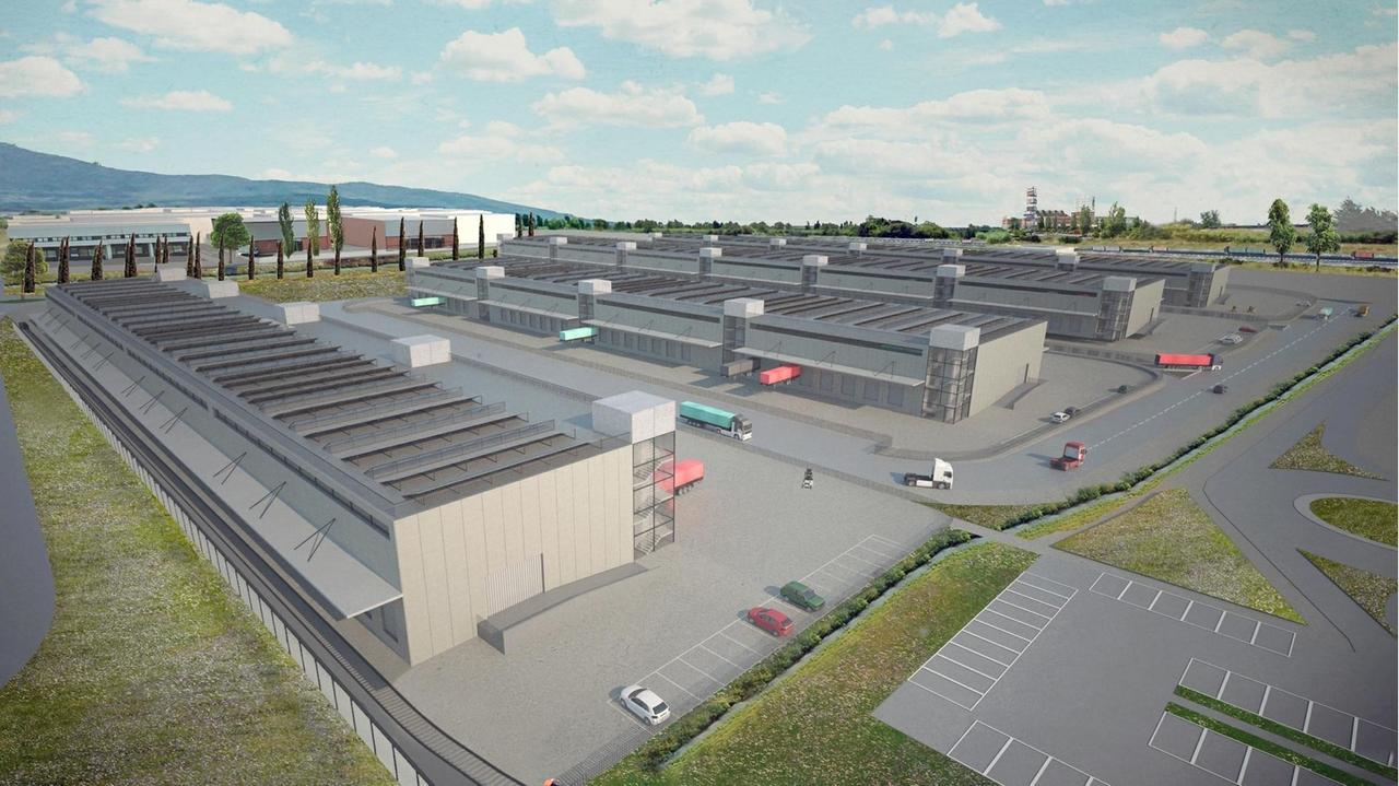 Il rendering dell'ampliamento di Interporto