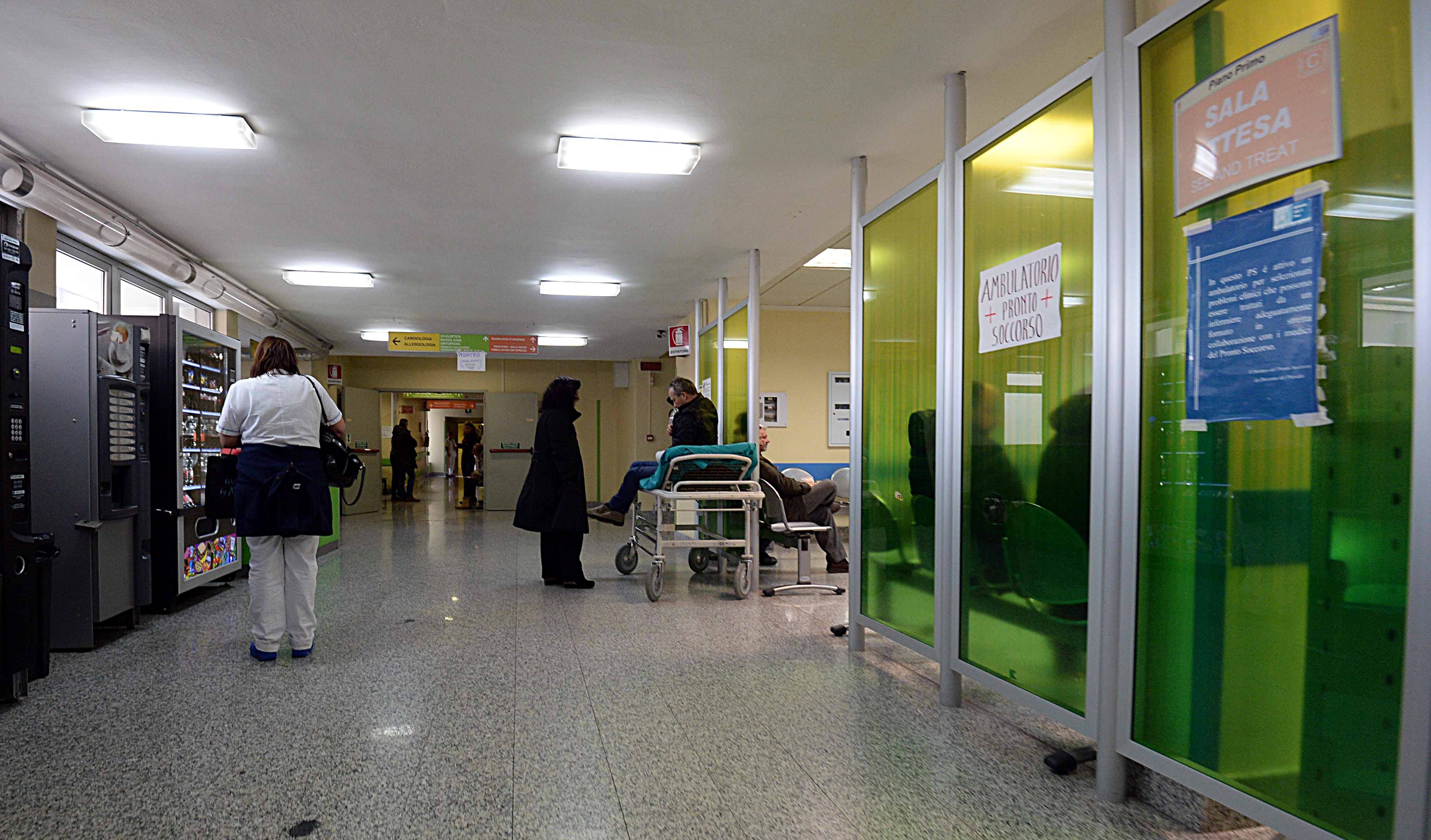 Un interno dell'ospedale Lotti di Pontedera (foto Franco Silvi)