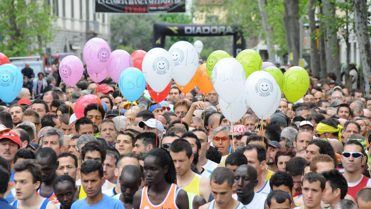 Lo start della Maratonina di Pasquettta in una delle scorse edizioni
