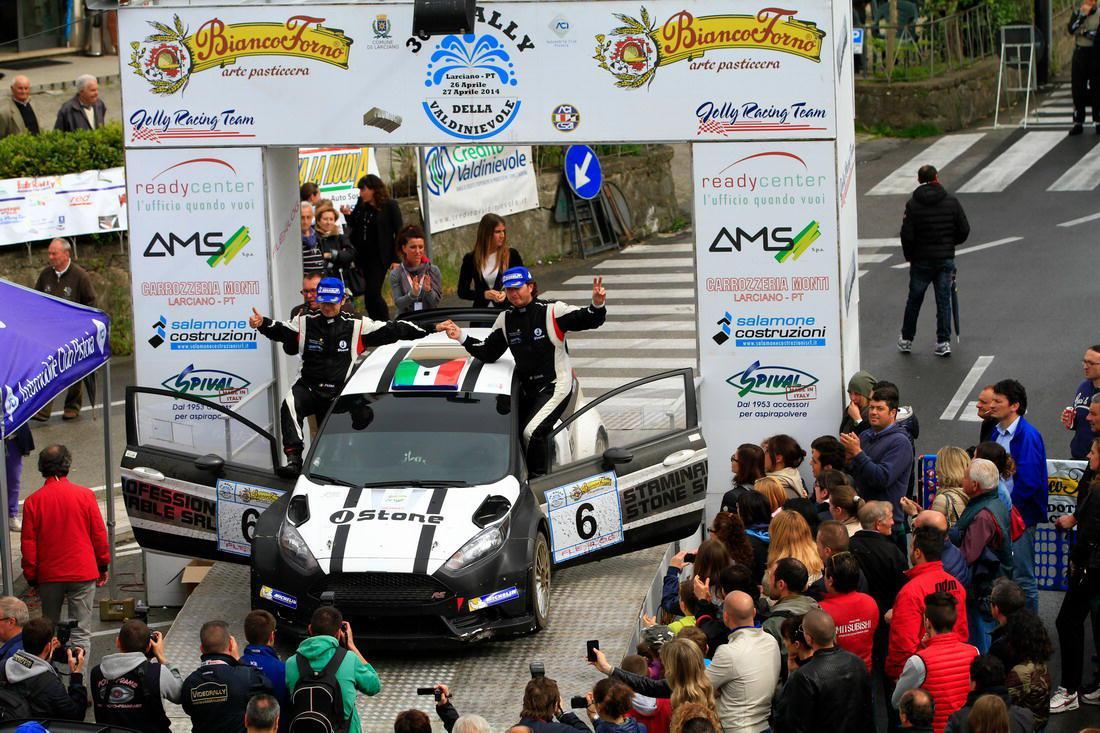 L'arrivo dell'edizione 2014 del Rally della Valdinievole