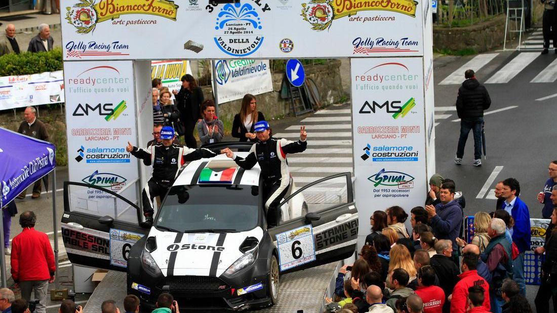 L'arrivo dell'edizione 2014 del Rally della Valdinievole