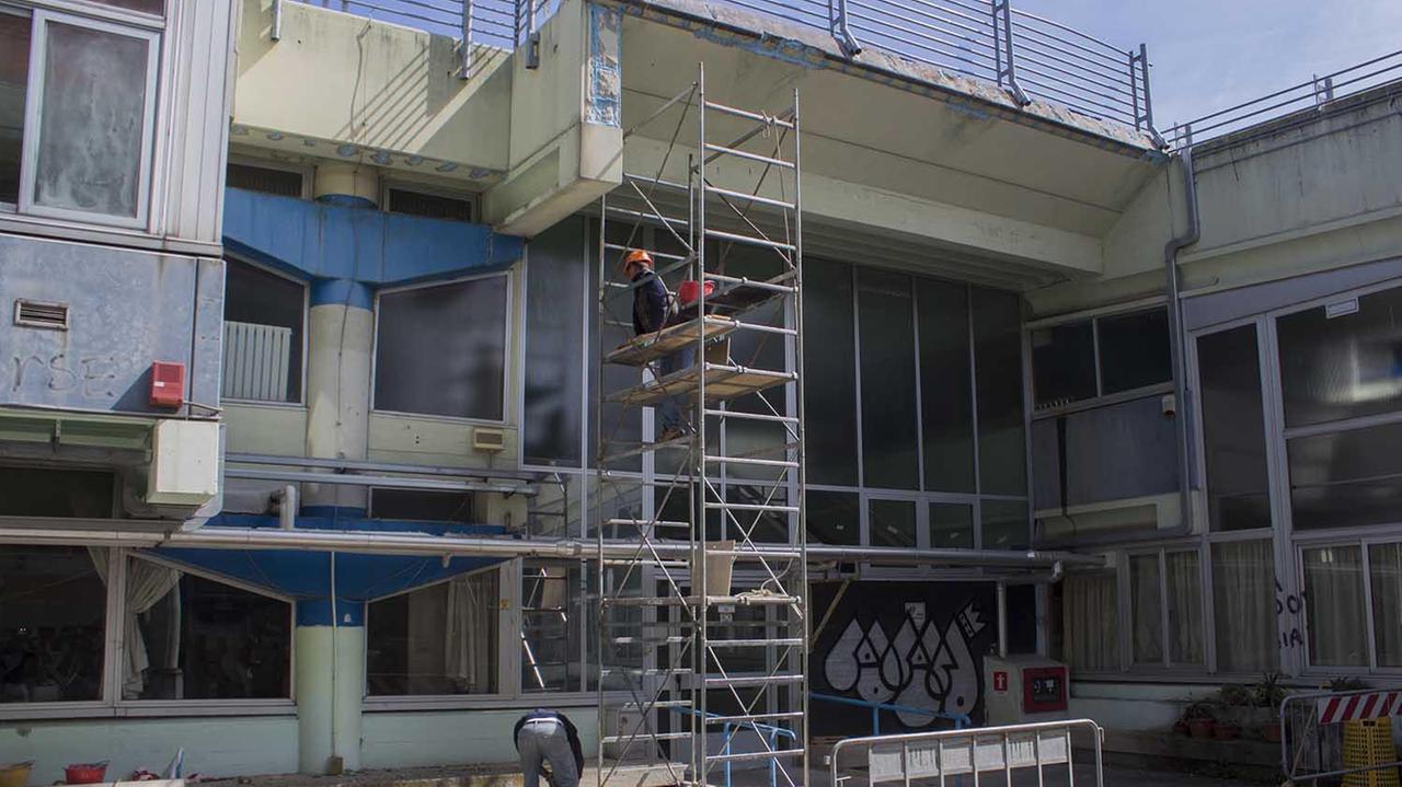 Il cantiere al complesso Marchesi