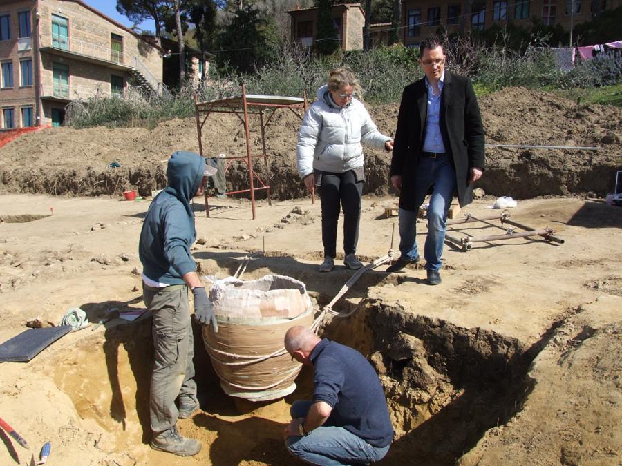 Il luogo in cui è stata ritrovata la tomba